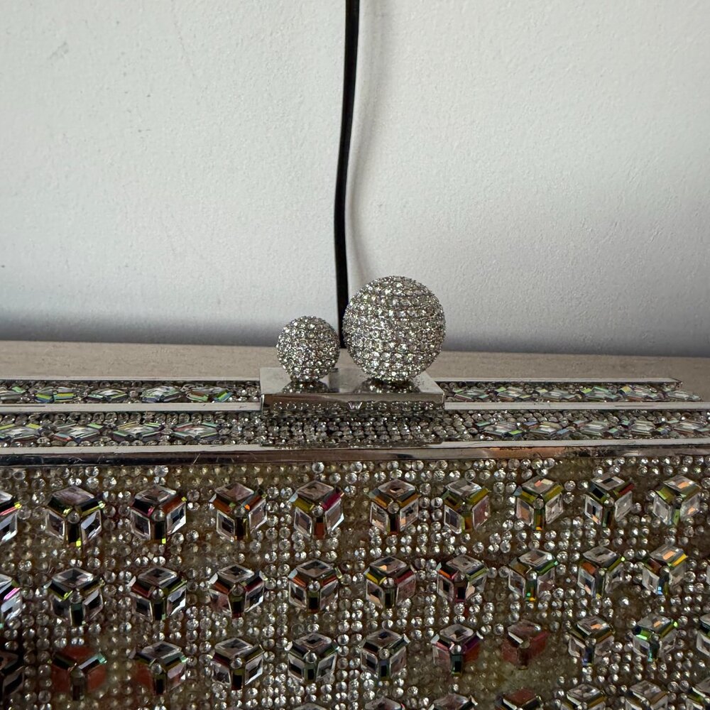 Sophia Webster Clara Clutch Box Bag Crystal Embellished - Picture 7 of 14